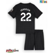 Camiseta Tottenham Hotspur Brennan Johnson #22 Visitante Equipación para niños 2025-26 manga corta (+ pantalones cortos)